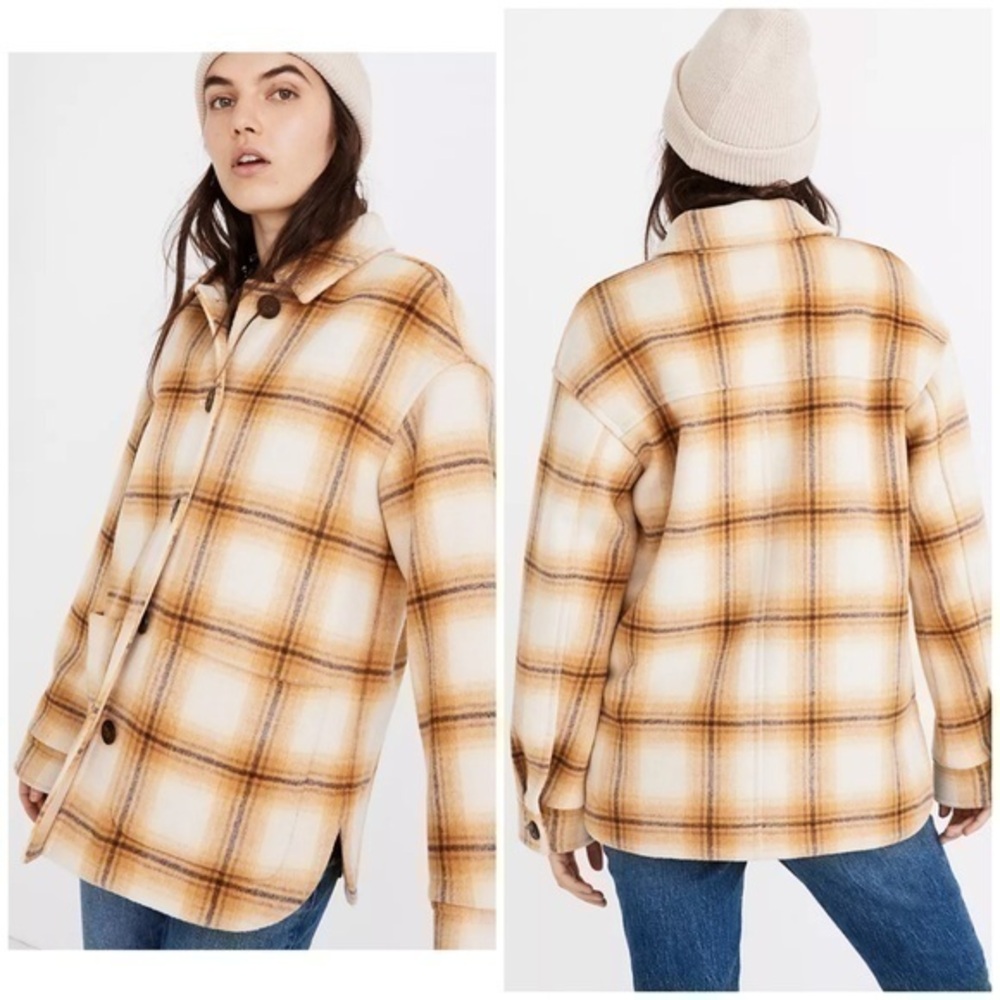 Madewell Walton plaid shirt jacket. MA317